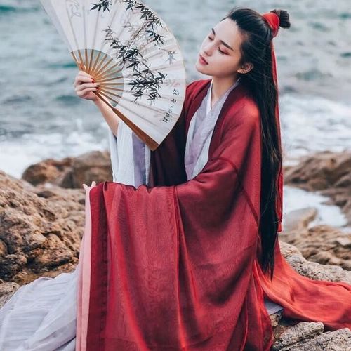 欣潇汉服女古装服装仙女复古交领魏晋风汉服女大袖衫齐腰襦裙清新淡雅