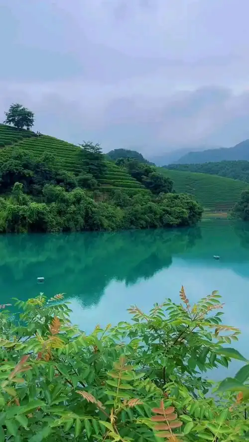 旅游进行时人间仙境世外桃源山水风景青山绿水美景如画