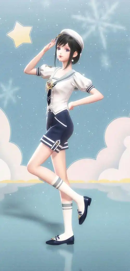 闪耀暖暖:高清水手服写真集!少女自远方来,又赴远方