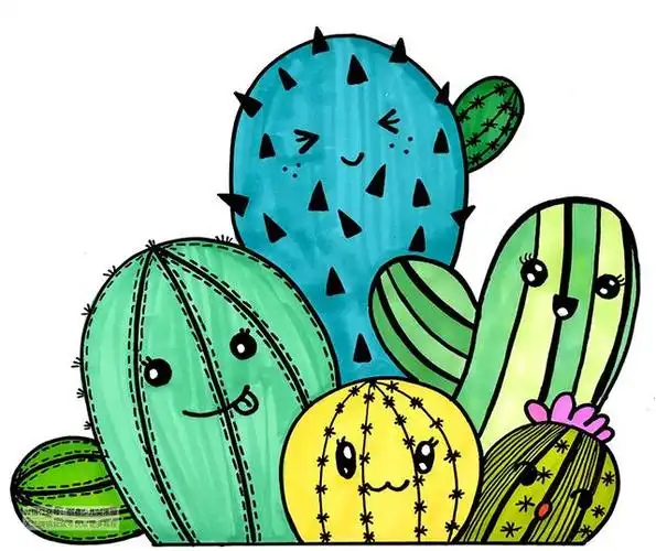 线条画图片大全装饰画 儿童线条创意画