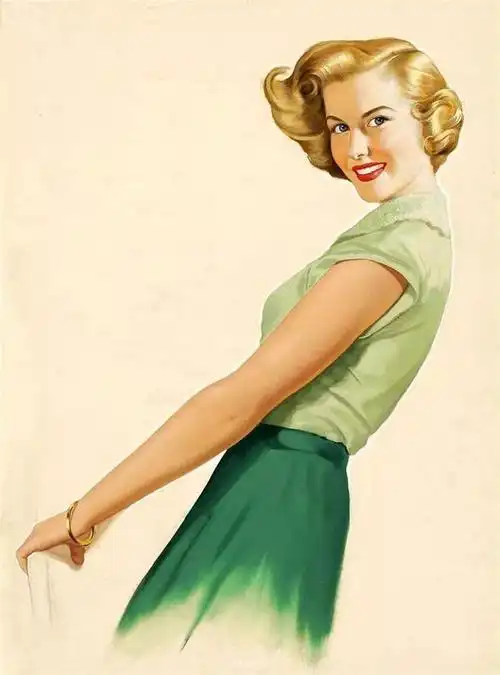 100张漂亮国百年前的海报,了解上世纪初美帝的时尚世界|美女|招贴画