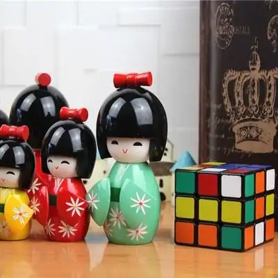 日本木偶娃娃和服樱花玩偶日式套娃料理寿司装饰和风礼品摆件