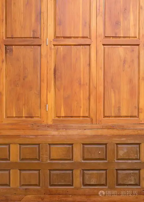 木材雕刻纹理用于装饰的背景墙上