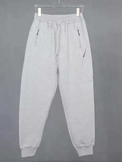 y-3 男士 黑武士签名字母运动休闲裤 灰色