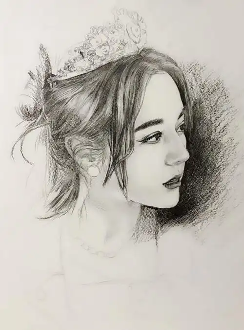 ltmuzi素描人物《迪丽热巴》 - 简书