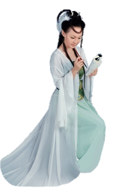 我的素材库[现代人物透明部分之二十五(春山最新古典美女抠图)] - 春