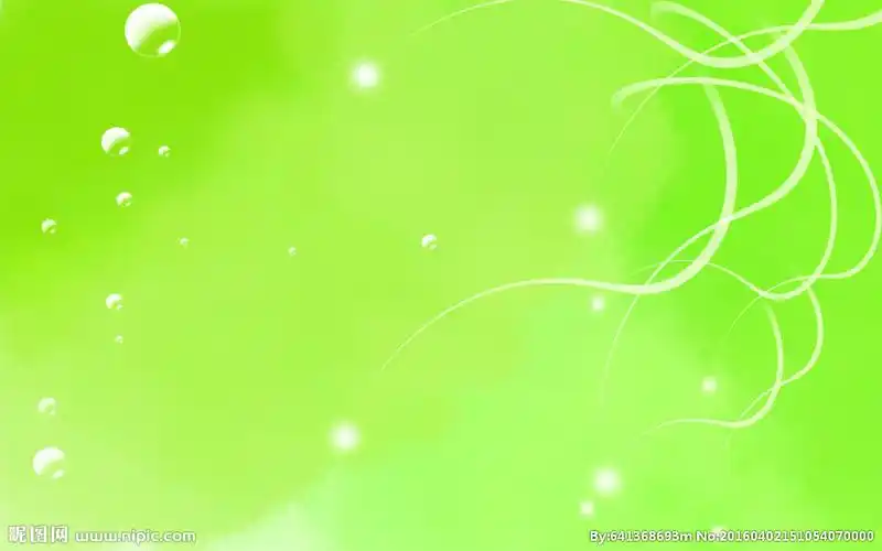 绿色水珠背景图片