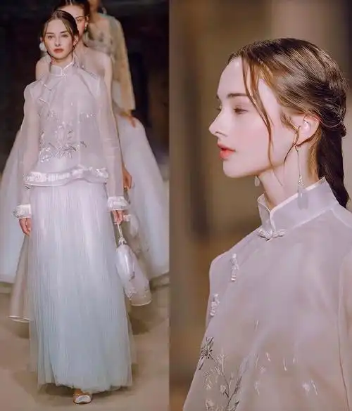 盖娅传说2019年春夏主题"画壁61一眼千年"的时装秀 结合了敦煌壁画