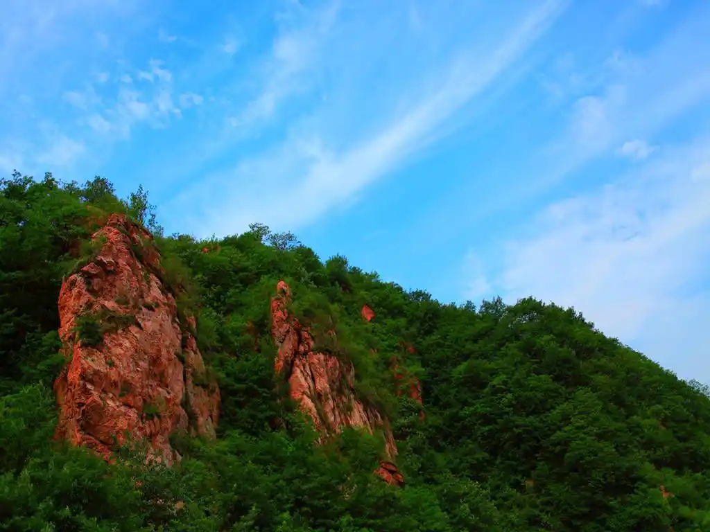 河南郑州环翠峪峡谷,景色迷人