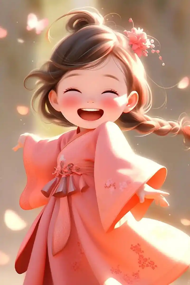 开心快乐元气少女头像壁纸~[樱花] #古风头像# #乐享周末分享吧