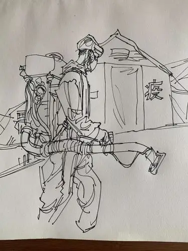 《疫情速写》6副 张云龙