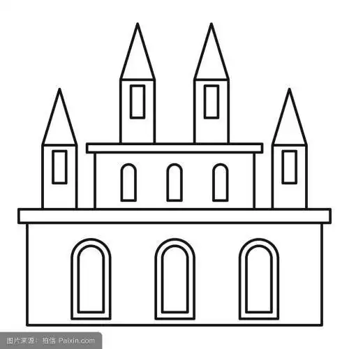 建筑设计师的房子简笔画 简笔画图片大全-蒲城教育文学网