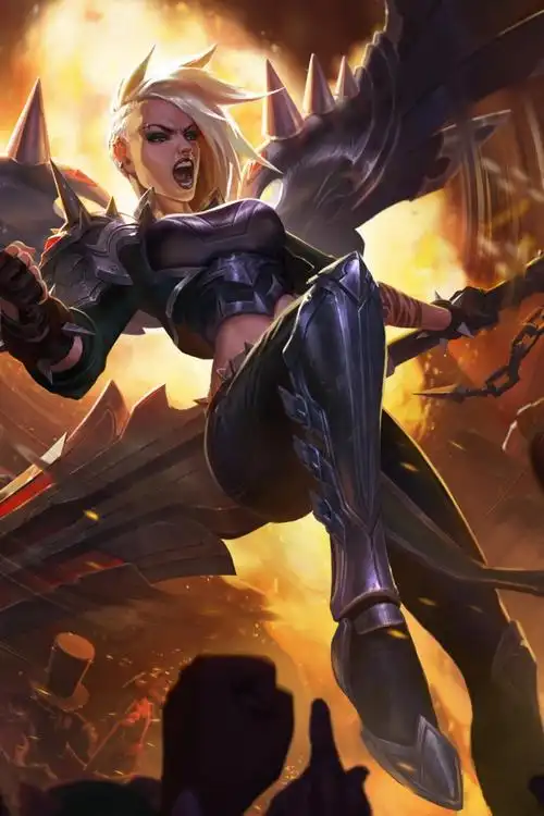 英雄联盟审判天使凯尔五杀摇滚女声主唱皮肤15,高清图片,手机壁纸