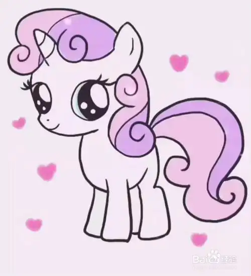 小马宝莉q版简笔画彩色