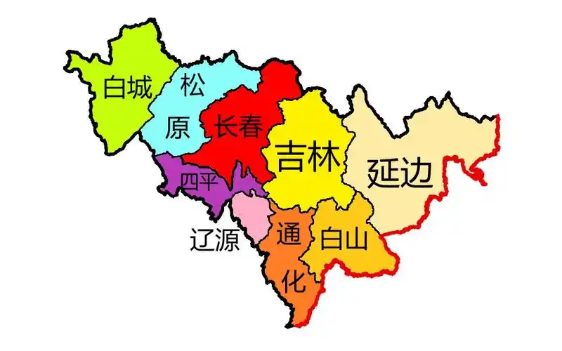 一个吉林人眼中的吉林地图