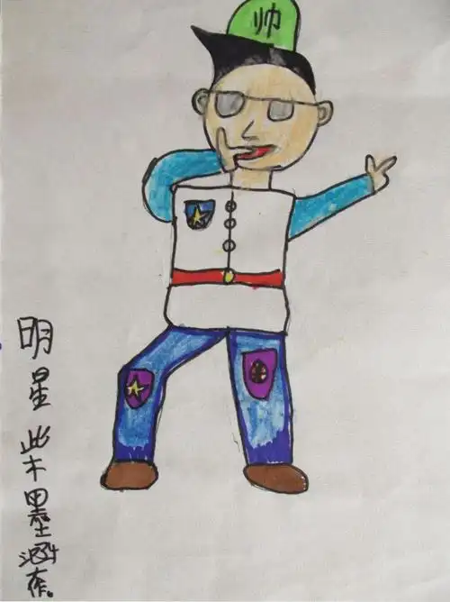 圆梦画室中级班2015-2016学年度第9-10周儿童人物画作品