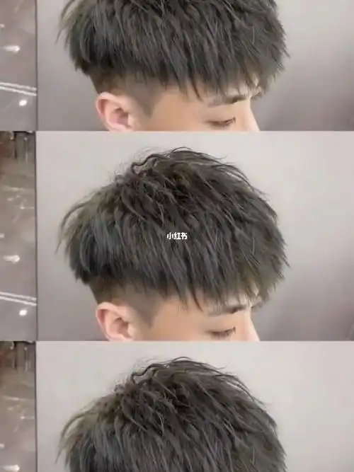 男士发型张一山同款碎盖锡纸烫谁做谁帅厦门烫发染发