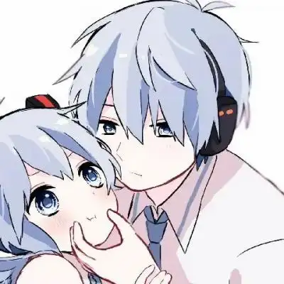 抖音网红情头图片动漫唯美好看的情侣可爱头像大全