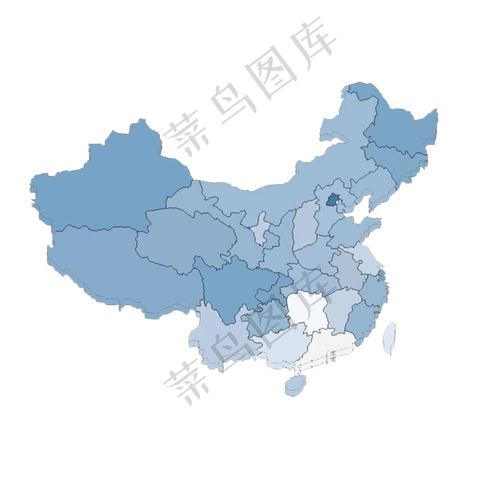 中国地图png免扣素材psd模版下载