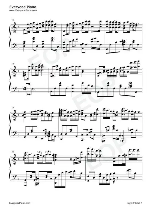 哪里都是你钢琴谱-队长