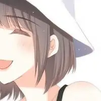 咧嘴大笑的女生动漫头像点击鼠标右键下载