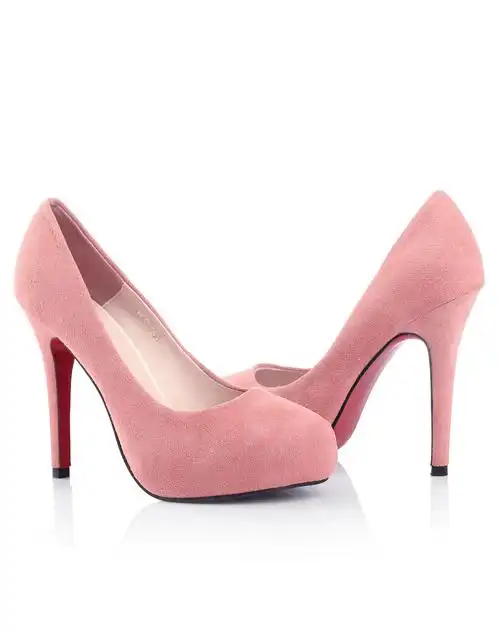 田莘honeygirl防水台粉色真皮圆头高跟鞋hg001pk_唯品会