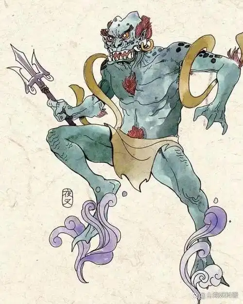 由印度传入的一种鬼怪,又作药叉.志怪小说多记载为海中夜叉.