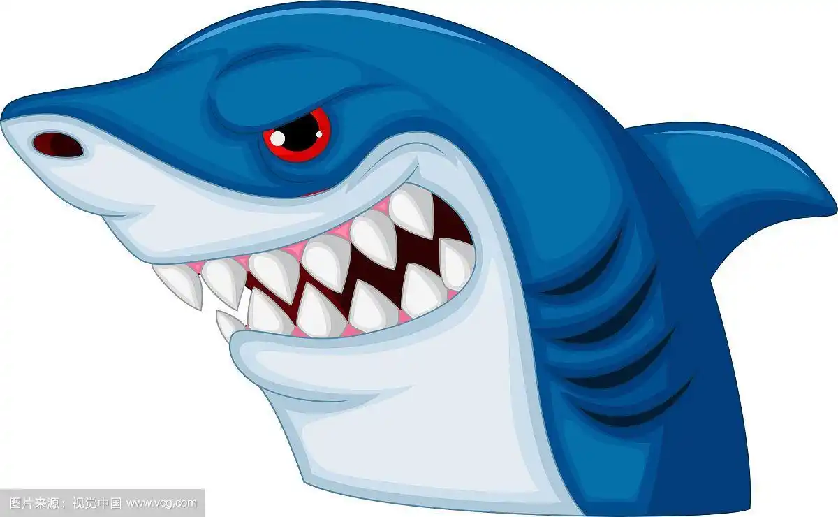 鲨鱼头卡通吉祥物