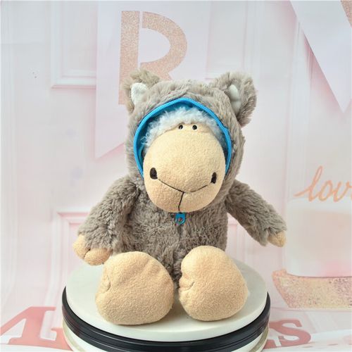 kankeirr洛根羊公仔毛绒玩具披着狼皮羊布娃娃抱枕戴帽羊玩偶礼物批发