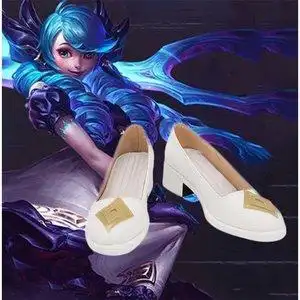 英雄联盟cos鞋子周边灵罗娃娃格温cosplay鞋来图定制动漫展演出鞋