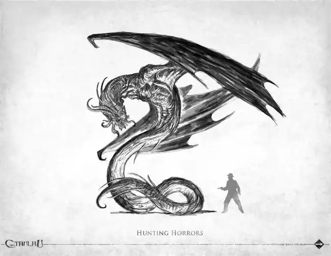 克苏鲁图集第二弹图多黑白稿同适合临摹