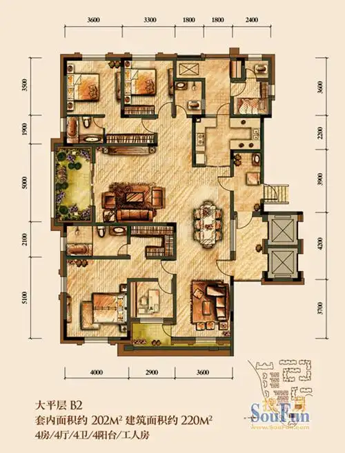 渝北纯新洋房润丰水尚办卡惠5000 实景图展