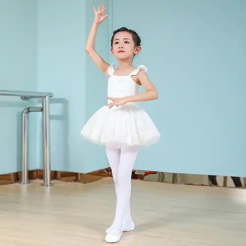 元旦白雪公主演出服开裆儿童舞蹈小女孩芭蕾舞蓬蓬比赛儿童演出服