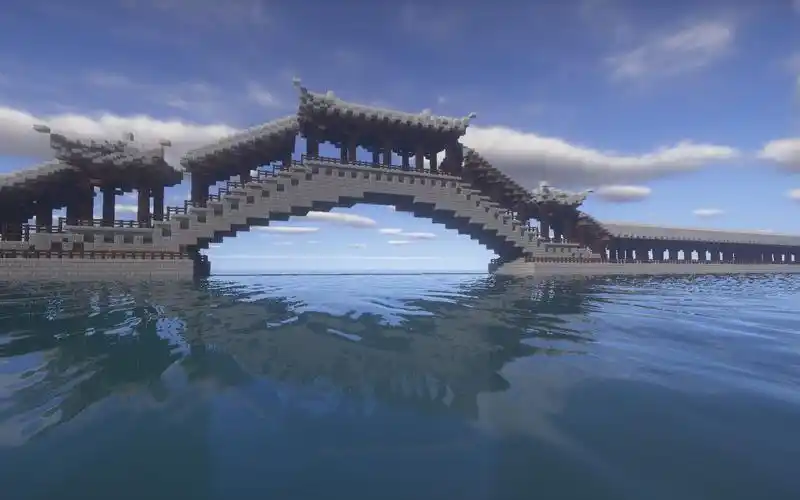 我的世界中式古风建筑教程桥梁第一期