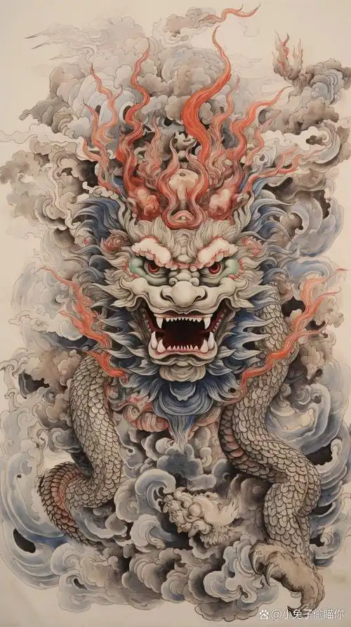 山海经神兽貔貅 貔貅是中国古代神兽之一,与龙,凤,龟,麒麟并称为五大