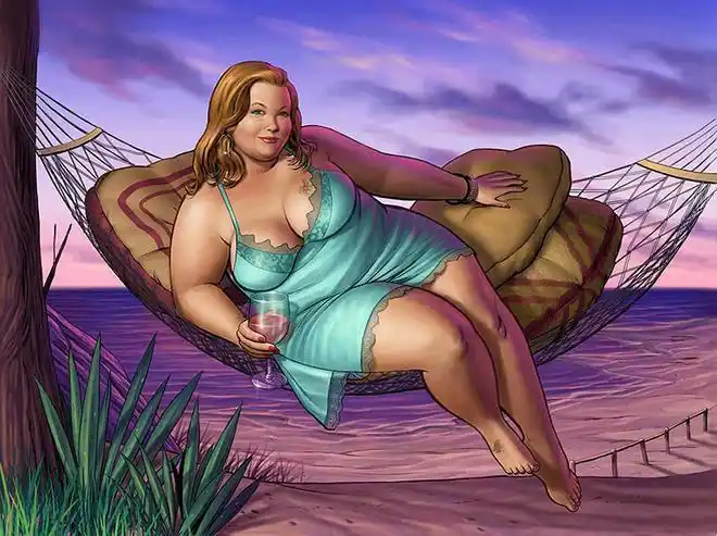 时尚插画︱时尚性感的俏女郎插画