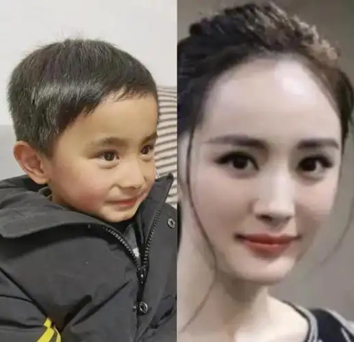 撞脸杨幂的小男孩火了,轮廓线条超神似,自家小糯米都没有这么像