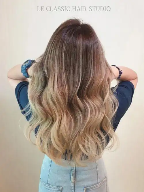 欧美风渐变发色