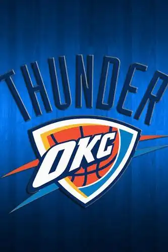 nba俄克拉荷马城雷霆队标logo手机壁纸