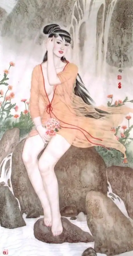 【国画艺术】黄英男人物画欣赏