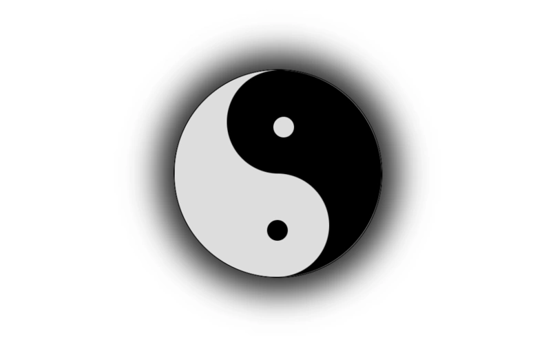 纯css实现太极图效果