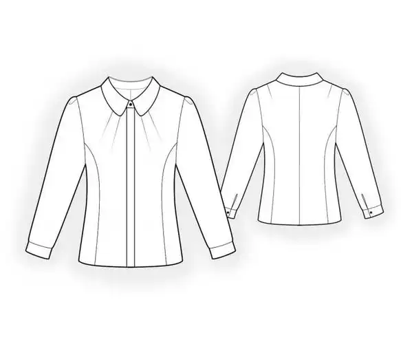 11款女士衬衫的效果图款式图uv贴图