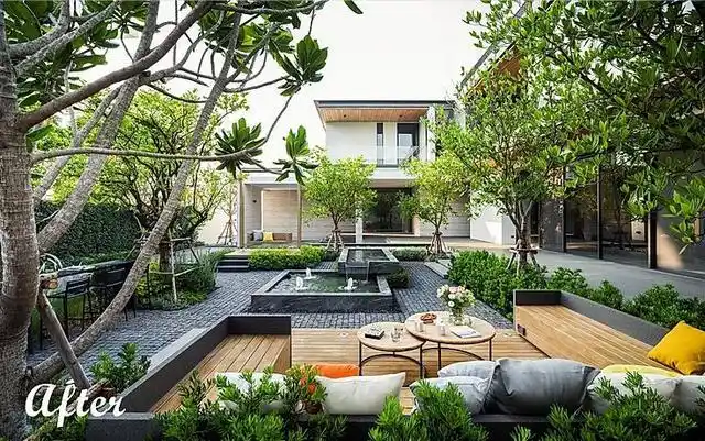 庭院设计:40平的小花园做出了9个功能区,私家花园里的王者