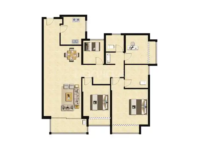 昆明天誉城户型图(链家网)