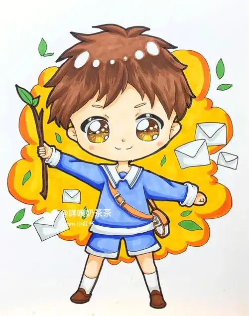 马克笔绘画  #画画  #绘画  #q版  #q版人物  #寻找小红书绘画大神