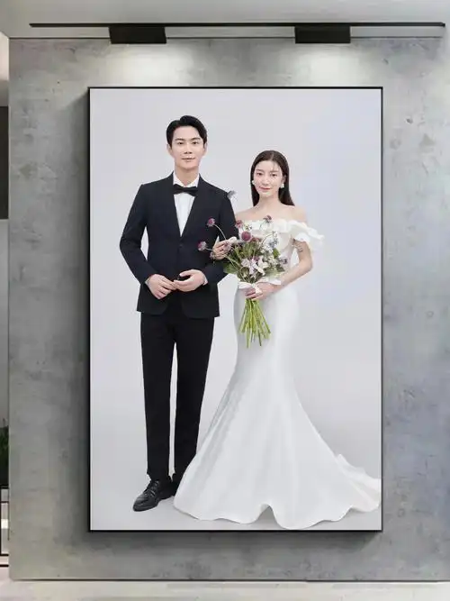 快来看看这组婚纱照做成相框好看吗71