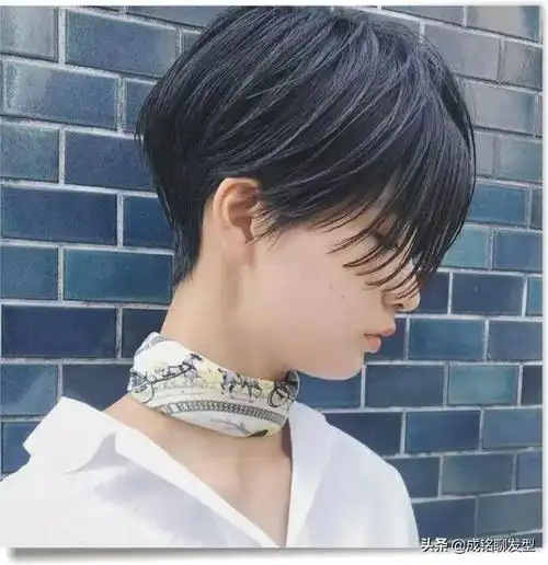 女生帅气短发发型图片(女生个性的中性风短发)(11)
