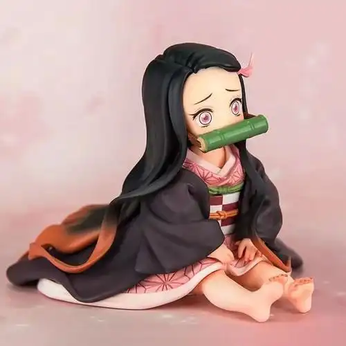 【官方精品】卡通动漫掌上系列鬼灭之刃灶门祢豆子q版公仔模型摆件