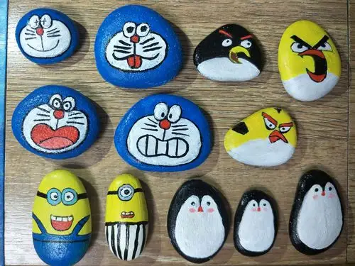 点石成金,变废为宝!老君小学石头画社团开课啦!