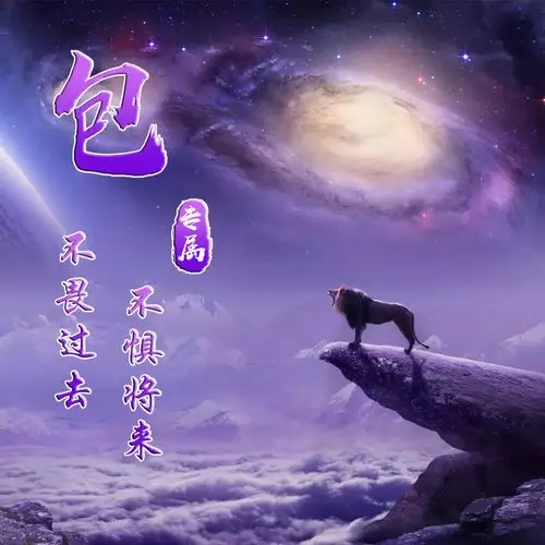 编号1353,狮子,梦幻紫色,励志,29个百家姓氏